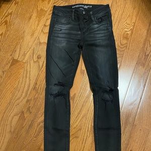 American eagle black skinny jeans